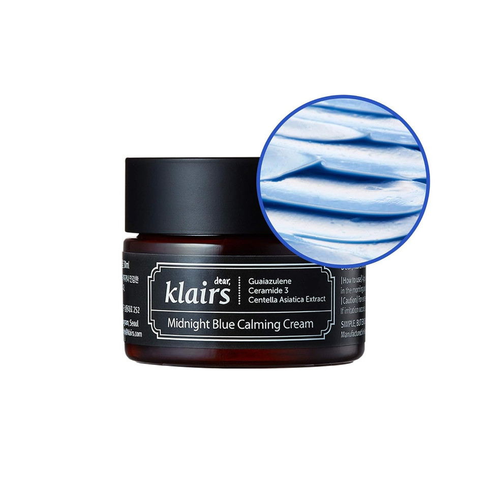 Dearklairs] Midnight Blue Calming Cream, For Oily, Troubled And Sensitive Skin, Rapidly Calm And Soothe Sensitivity (1.01 Fl Oz (Pack Of 1))1.01 Fl Oz (Pack Of 1)