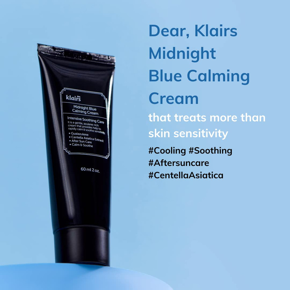 Dearklairs] Midnight Blue Calming Cream, For Oily, Troubled And Sensitive Skin, Rapidly Calm And Soothe Sensitivity (1.01 Fl Oz (Pack Of 1))1.01 Fl Oz (Pack Of 1)