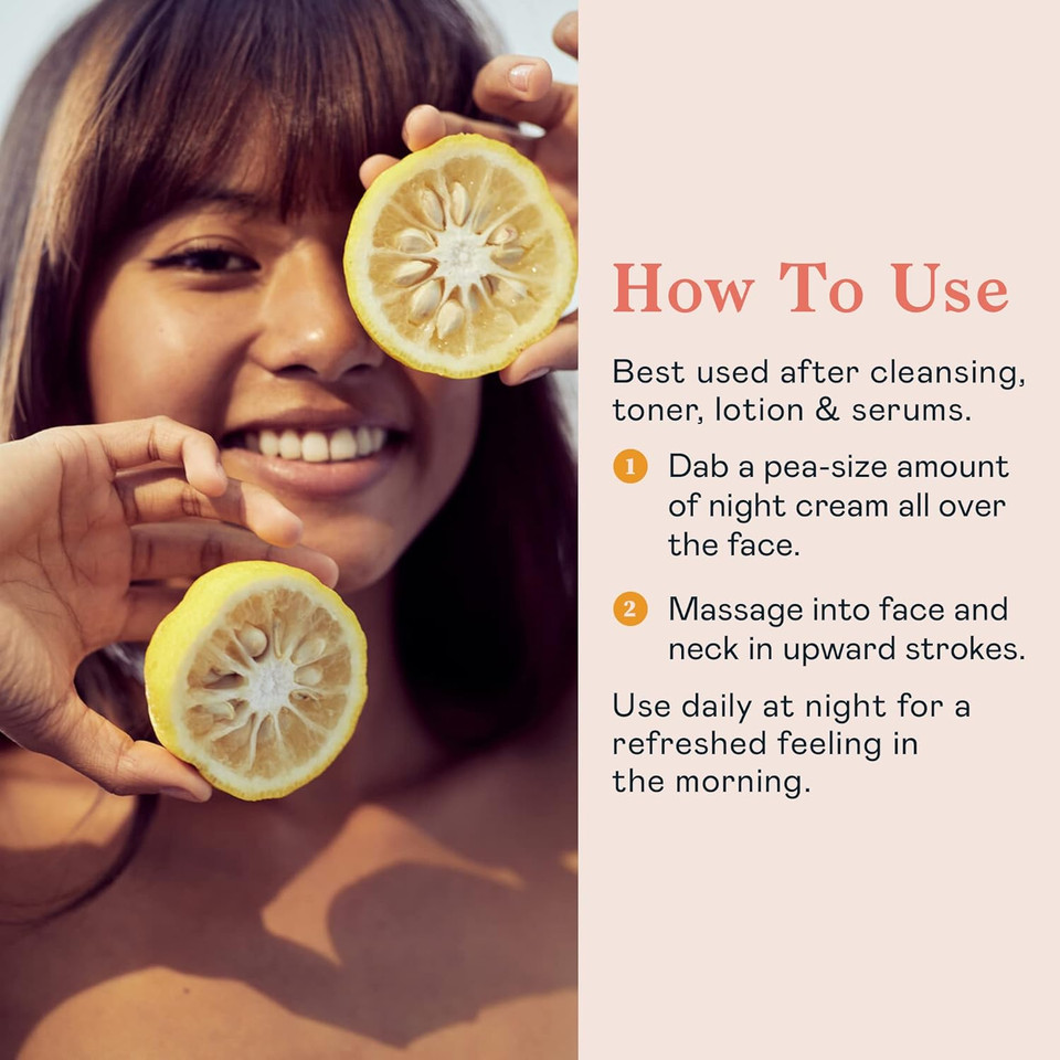 Erborian - Yuza Sorbet - Vitamin C Night Cream - Nourishing & Hydrating Moisturizer To Boost Radiance, Soothe Dehydrated Face Skin & Help Fight Signs Of Aging - Reinforced Nighttime Emulsion - 1.7 Oz