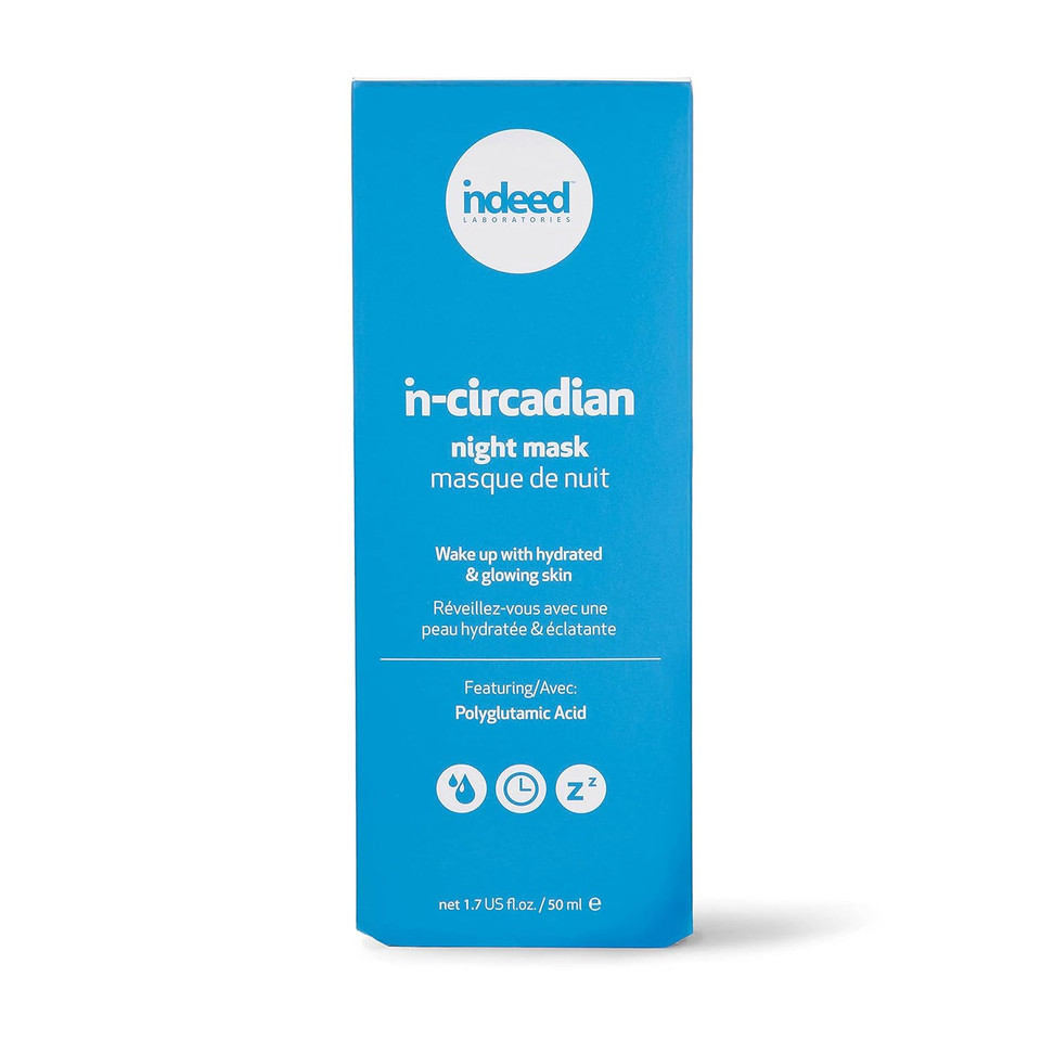 Indeed In-Circadian Night Mask, Rejuvenating Sleep Mask & Hydrating Facial Treatment For Glowing Skin, Hydrates, Moisturize, Reduce Puffiness, Dark Circles, Using An Extract From The Lespedeza Capitata Plant Grown In South Korea, 50Ml Indeed In-Circadian Night Mask, Rejuvenating Sleep Mask & Hydrating Facial Treatment For Glowing Skin, Hydrates, Moisturize, Reduce Puffiness, Dark Circles, Using An Extract From The Lespedeza Capitata Plant Grown In South Korea, 50Ml