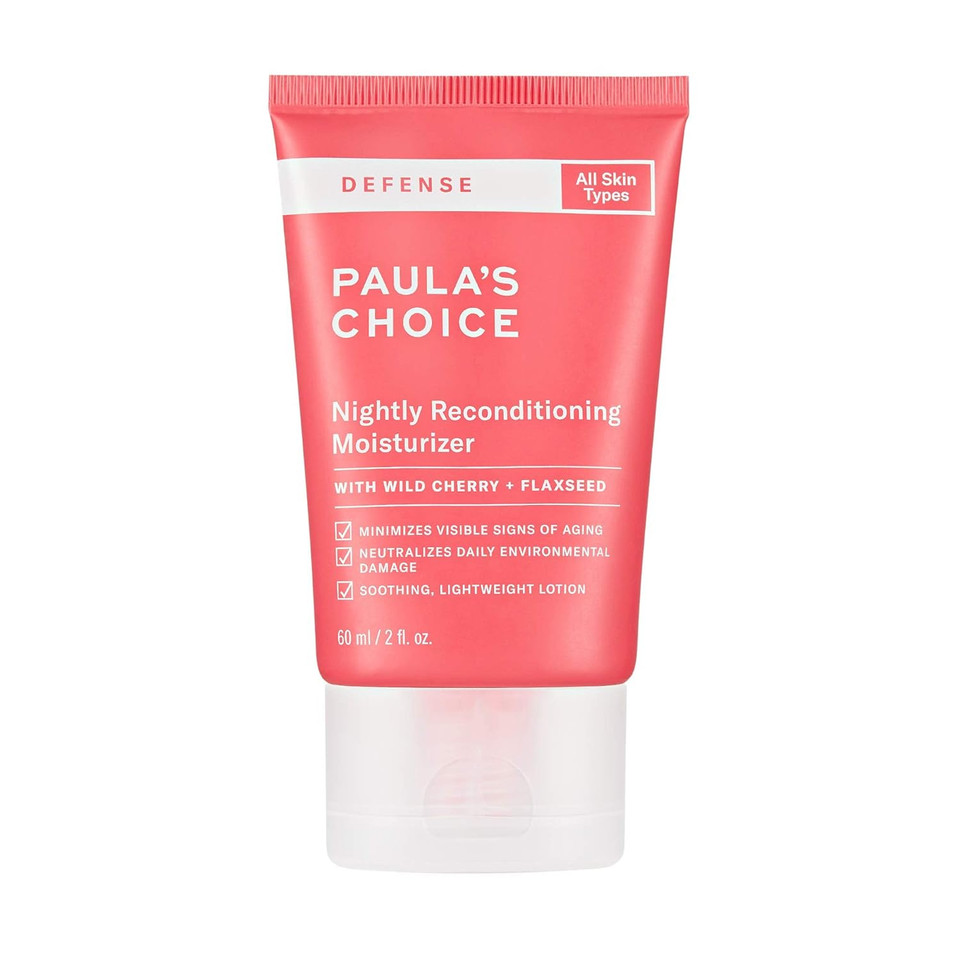 Paula'S Choice Nightly Reconditioning Moisturizer - Anti-Pollution, Hydrating Face Cream With Wild Cherry & Marula Oil, 2 Oz