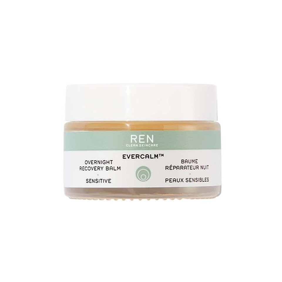 Ren Clean Skincare - Evercalmã¢Â Overnight Recovery Balm - Skin Barrier Repairing In-Sleep Face Balm For Dry, Damaged & Sensitive Skin, Cruelty-Free