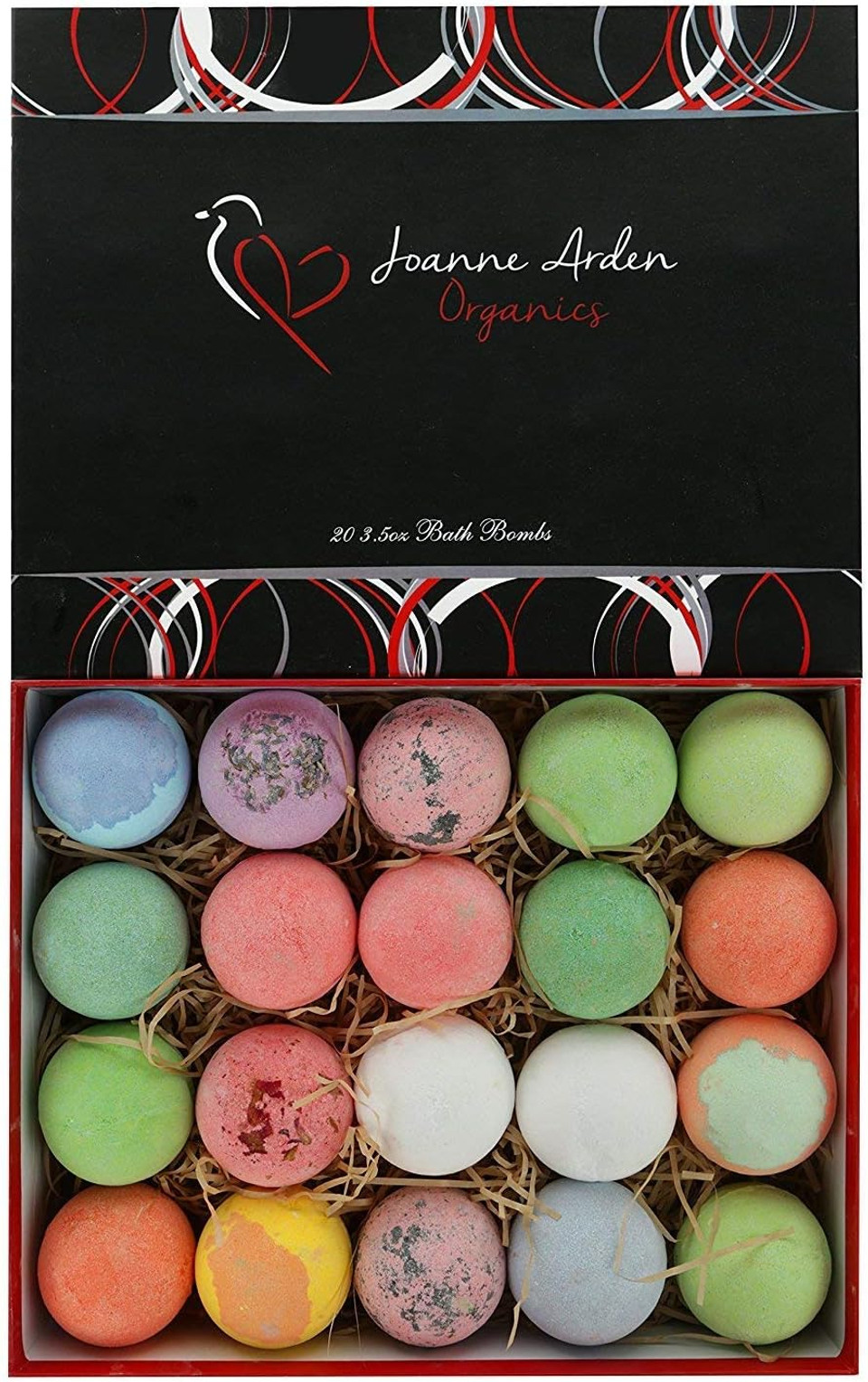 Bulk Bath Bomb Gift Set-Set Of 20 Bath Bombs Infused With Premium Essential Oils & Moisturizing Shea Butter. Natural Organic Spa Bath Bombs For Women & Men! Double Pack Bath Bombs Individually Wrapped