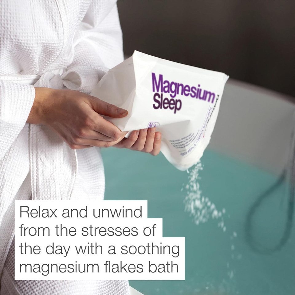 Betteryou Magnesium Sleep Mineral Bath Flakes - Mineral Bath Salts For Muscle Relaxation - Soothing Sore Muscle Soak - Natural Vegan Formula - 2.3 Lb Betteryou Magnesium Sleep Mineral Bath Flakes - Mineral Bath Salts For Muscle Relaxation - Soothing Sore Muscle Soak - Natural Vegan Formula - 2.3 Lb