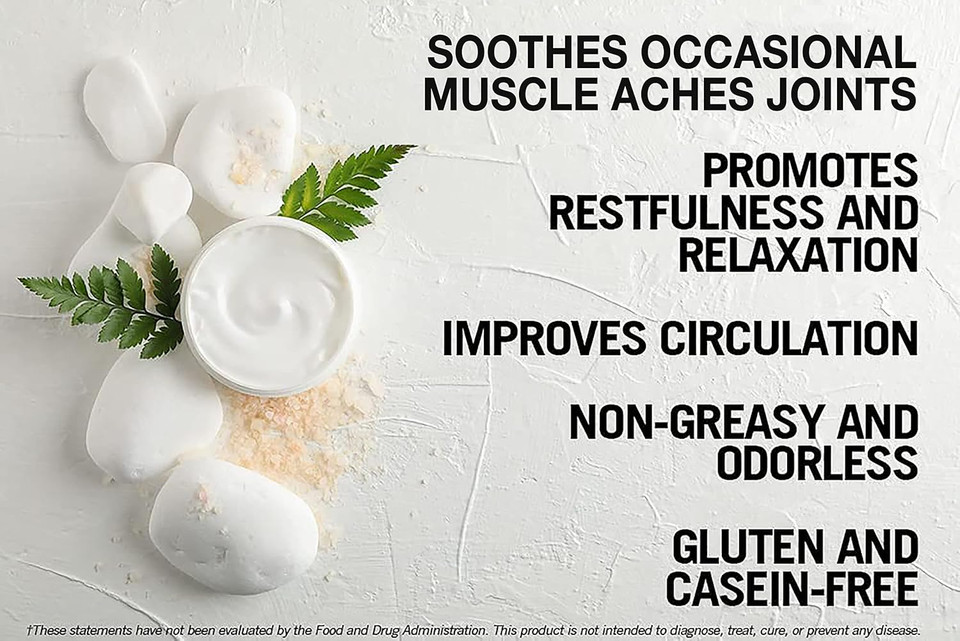 Kirkman  Epsom Salt Cream  4Oz Cream  Gluten Free  Casein Free