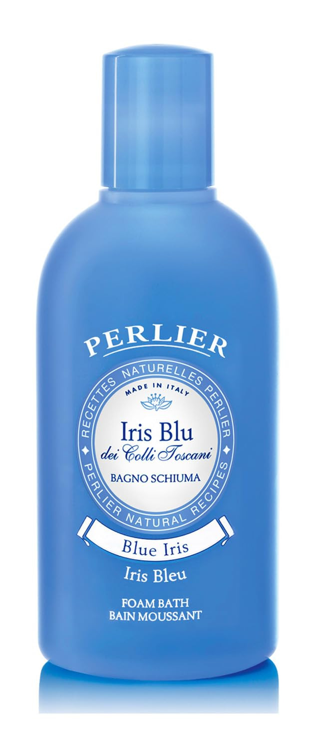 Perlier Blue Iris Foam Bath - Natural & Calming Aromatherapy Bubble Bath For Women And Men - Rich Foaming Formula Provides Deep Moisturization And Hydration For All Skin Types (16.9 Fluid Oz.)