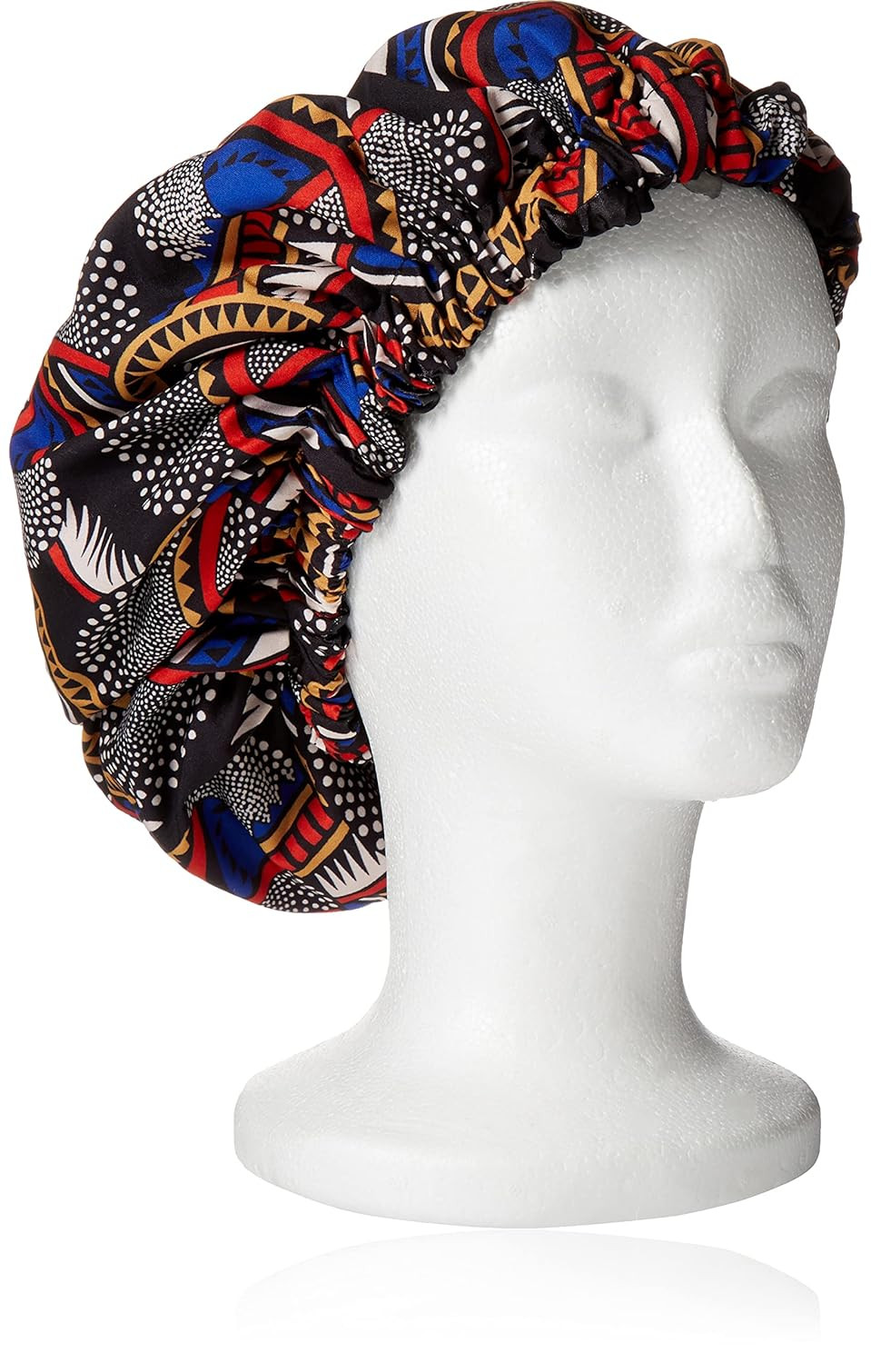 Melanin Crown Silk Hair Wrap For Sleeping  Premium Satin Hair Bonnet For Sleeping  Double Layer Sleeping Bonnet For Curly Hair Protects Against Breakage  Satin Bonnets For Black Women Blackblack