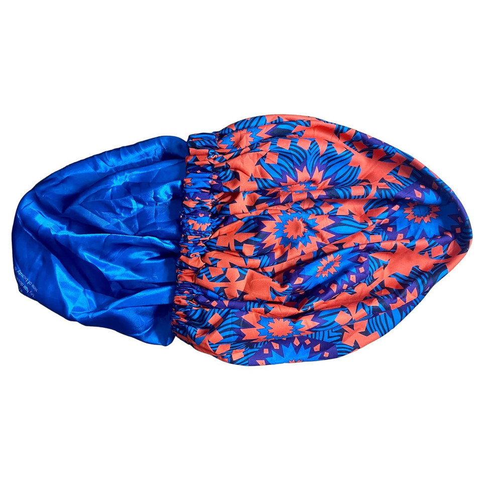 Melanin Crown Silk Hair Wrap For Sleeping  Premium Satin Hair Bonnet For Sleeping  Double Layer Sleeping Bonnet For Curly Hair Protects Against Breakage  Satin Bonnets For Black Women Orangeorange