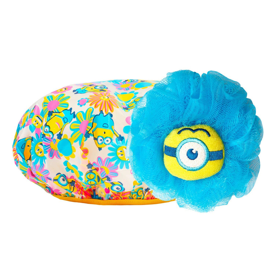 Tonymoly X Minions Loofah + Shower Cap Set, 2 Oz