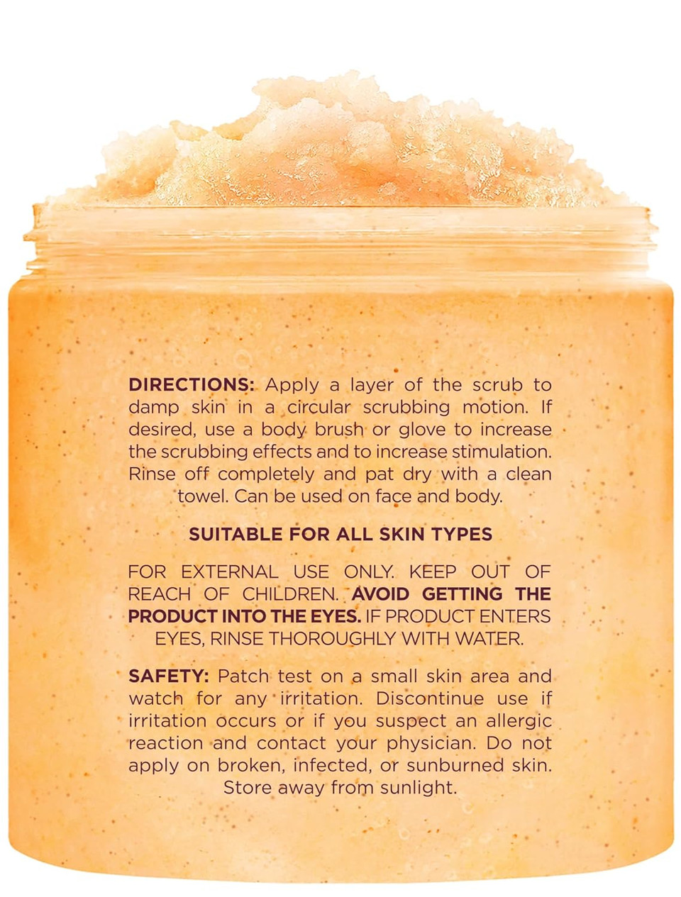Brooklyn Botany Vitamin C Honey Sugar Scrub For Body 10 Oz  Deeply Hydrating And Gently Exfoliating Body Scrub For Women And Men  Moisturizing And Nourishing The Skin10.00 Ounce (Pack Of 1)