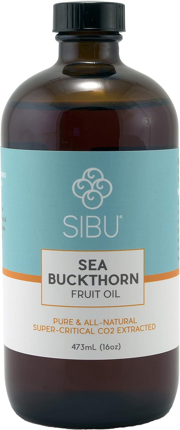 Sibu Premium Himalayan Omega 7 Sea Buckthorn Fruit Oil, 16 Oz