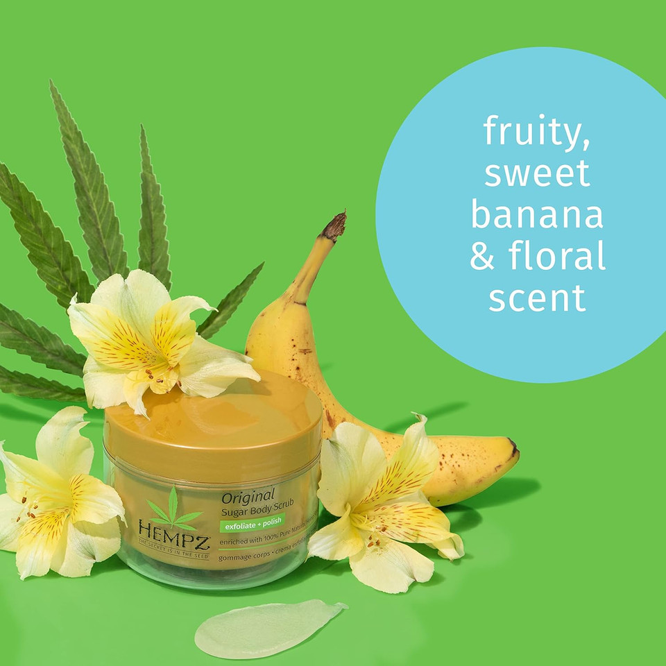 Hempz Original Herbal Sugar Body Scrub, 7.3 Fluid Ounce