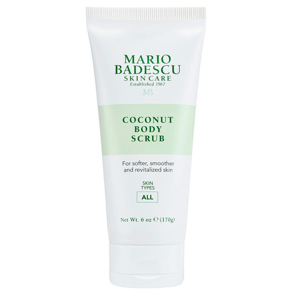 Mario Badescu Coconut Body Scrub For All Skin Types | Body Scrub That Softens And Smoothes |Formulated With Niacinamide & Salicylic Acid| 6 Oz