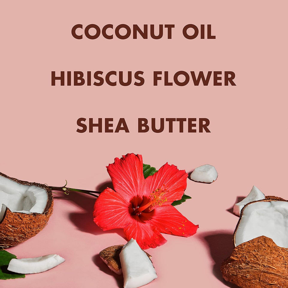 Sheamoisture Body Scrub For Dull Skin Illuminating Coconut And Hibiscus Cruelty-Free Skin Care 12 Oz