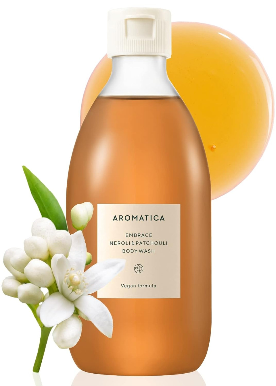 Aromatica Embrace Body Wash Neroli & Patchouli For Aromatic Shower | Relaxing Your Body & Mind With Earthly And Floral Fragrances | Vegan, Sulfate Free | 10.14Fl.Oz./300Ml01. Embrace Body Wash