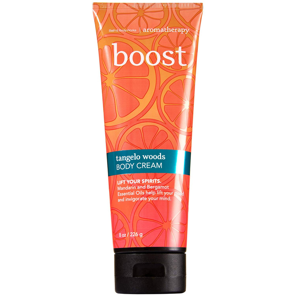 Bath And Body Works Aromatherapy Body Cream Boost - Tangelo Woods 8Oz