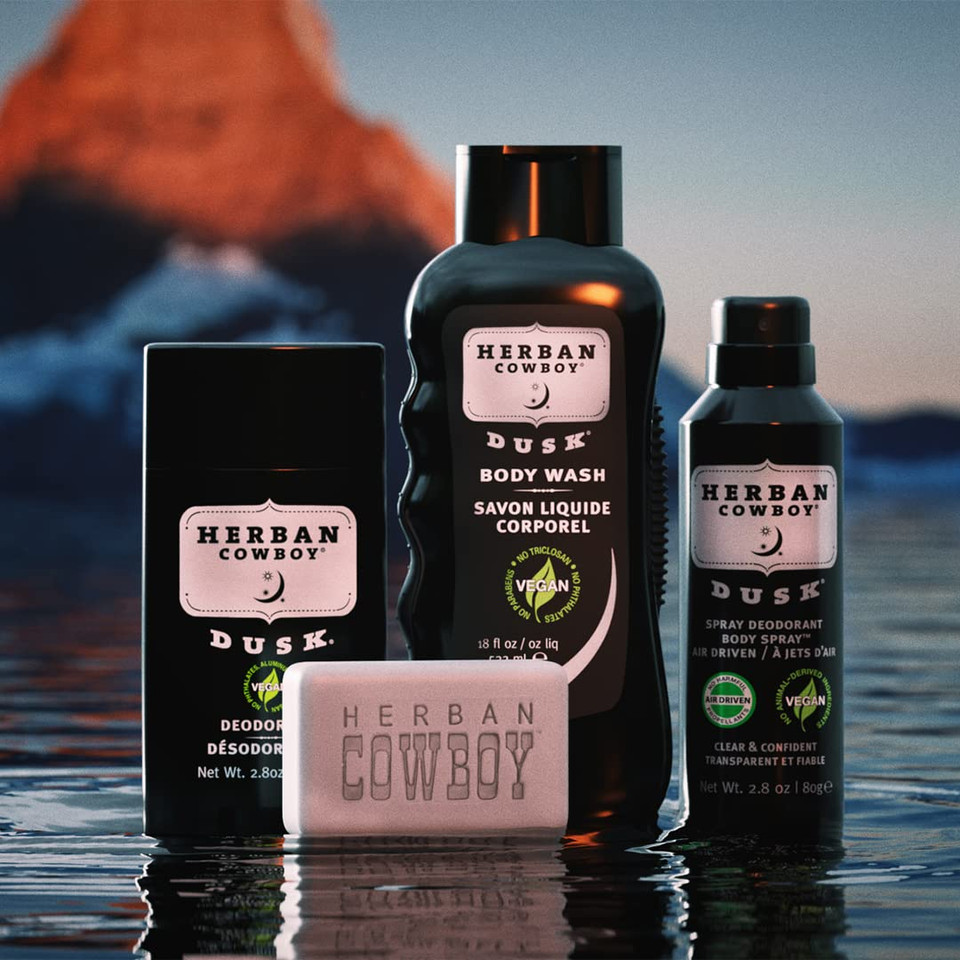 Herban Cowboy Body Wash, Dusk, 18 Ounce