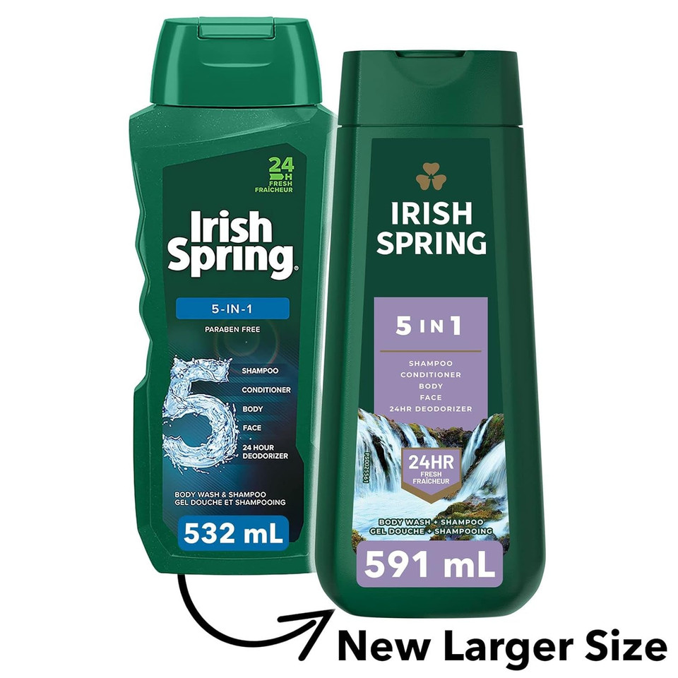 Irish Spring 5-In-1 Body Wash For Men, 20 Oz