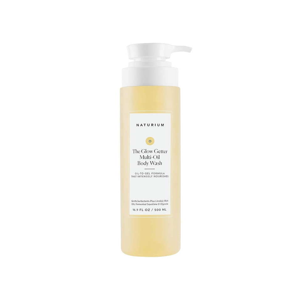 Naturium The Glow Getter Multi-Oil Hydrating Body Wash, Gentle Cleanser, 16.9 Oz