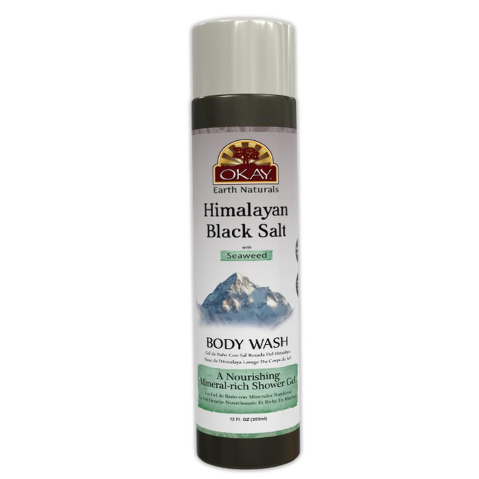 Okay Black Salt With Seaweed Body Wash 10.82Oz/355Ml