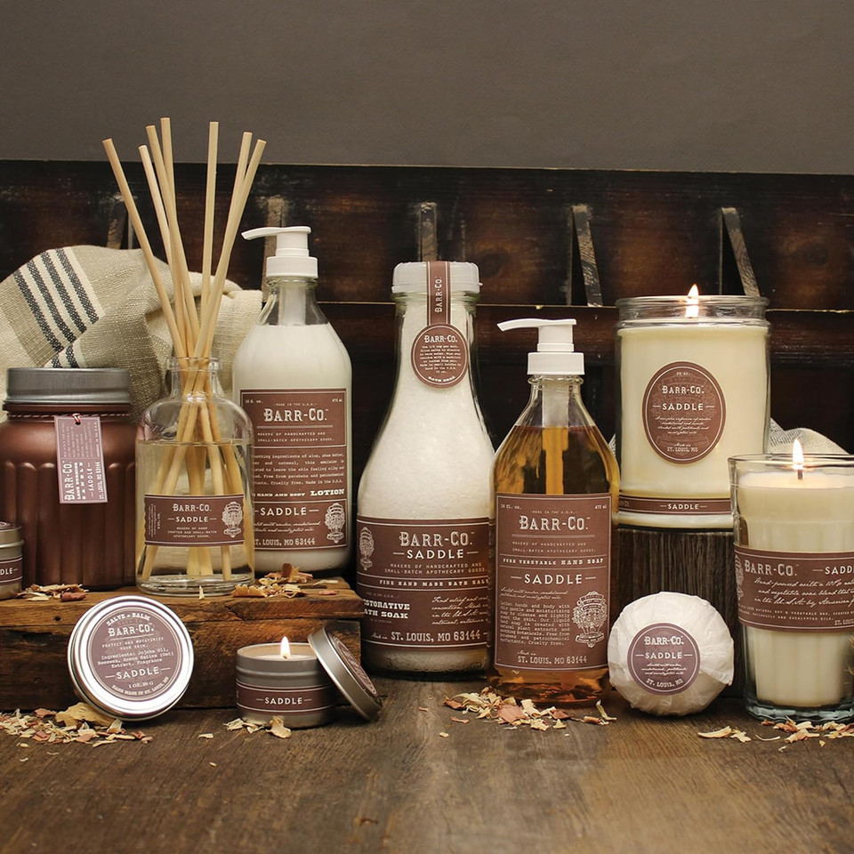 Barr-Co. Saddle Hand Soap, Amber Scent With Sandalwood & Musk, Natural Liquid Soap For Bathroom & Kitchen, Vegan Formula, 16 Fl Oz Barr-Co. Saddle Hand Soap, Amber Scent With Sandalwood & Musk, Natural Liquid Soap For Bathroom & Kitchen, Vegan Formula, 16 Fl Oz