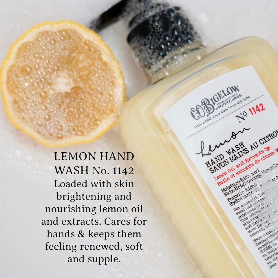 C.O. Bigelow Lemon Hand Wash - No. 1142, Moisturizing Liquid Hand Soap With Lemon Extract & Vitamin C, Cruelty Free & Gentle For All Skin Types, 10Fl Oz10 Fl Oz (Pack Of 1)