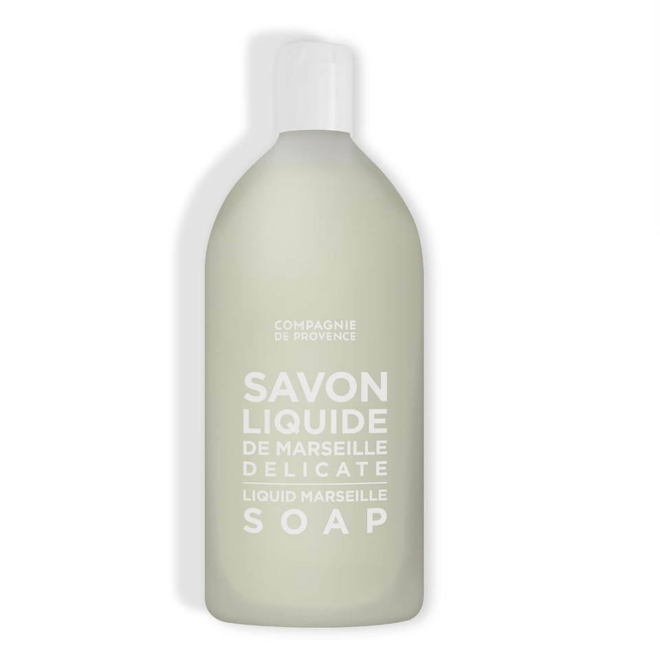 Compagnie De Provence Savon De Marseille Nourishing Liquid Soap, Delicate, 33.8 Fl Oz Plastic Bottle Refillrefill / 33.8 Fl Oz