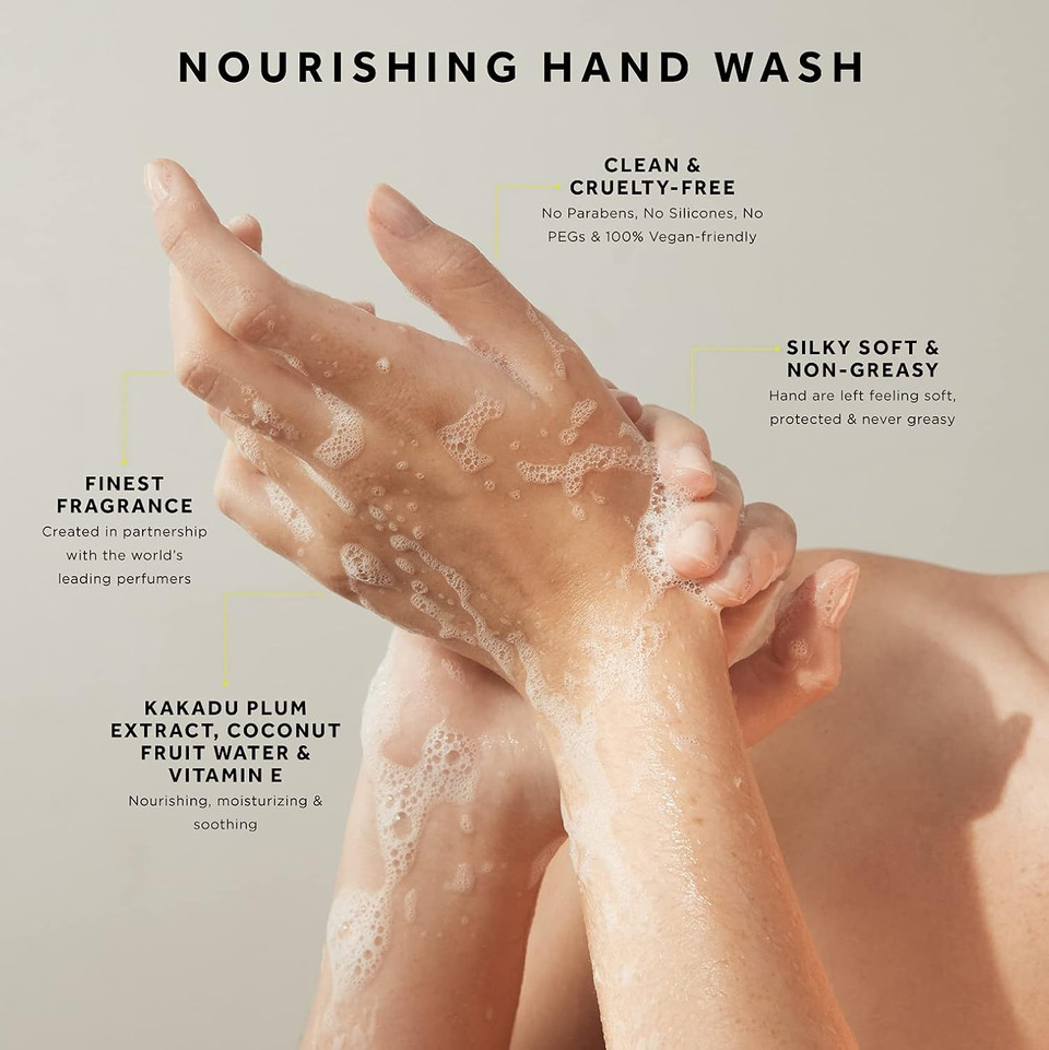 Glasshouse Fragrances Lost In Amalfi Hand Wash, Rich In Aloe Vera & Vitamin E, Soothing & Moisturizing, Sea Mist Scent, 15.2 Fl Oz (450Ml)