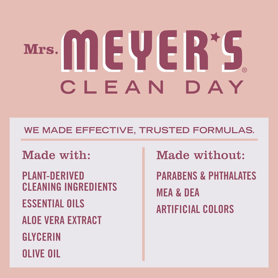 Mrs. Meyer'S Clean Day Liquid Hand Soap Rose (12.5 Fl Oz (Pack Of 3))