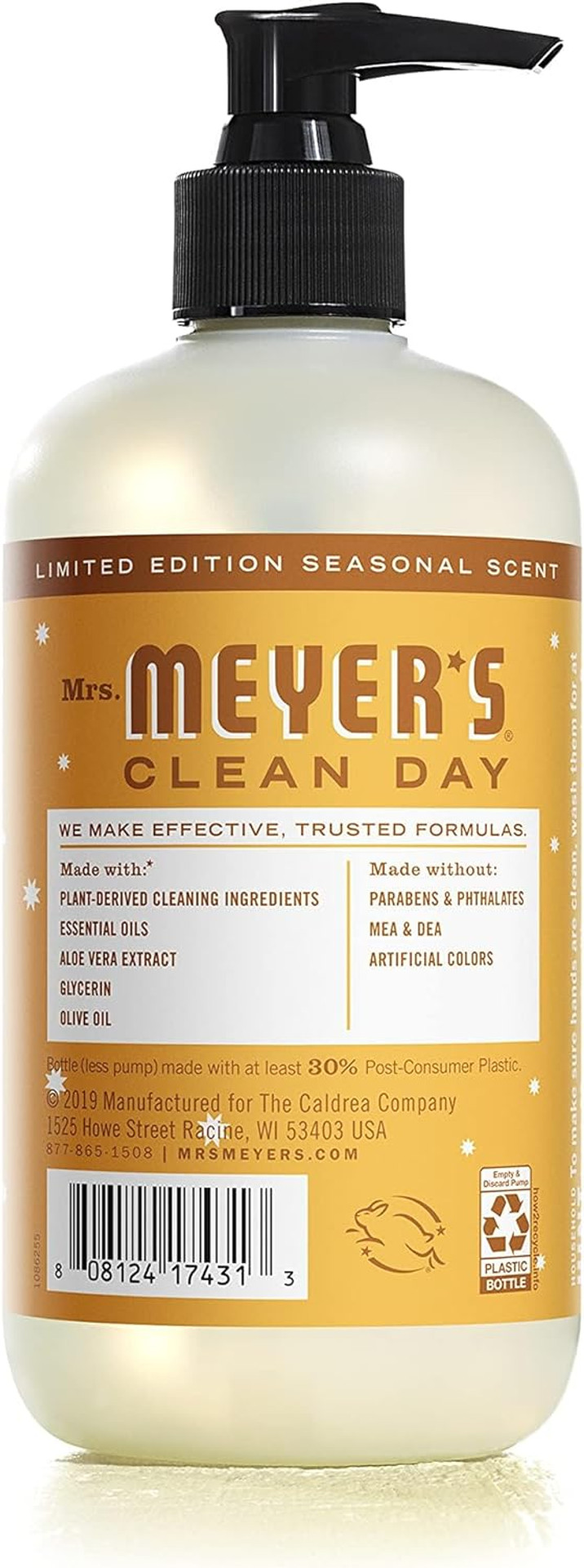 Mrs. Meyer'S Clean Day, Liquid, Orange Clove, 12.5 Ounce (12.5 Ounce (Pack Of 3))