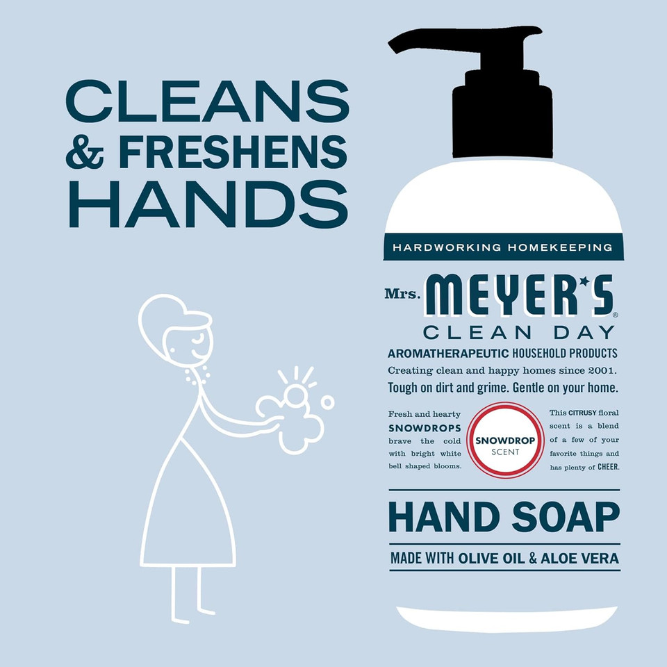 Mrs. Meyer'S Liquid Hand Soap, Snow Drop, 12.5 Oz