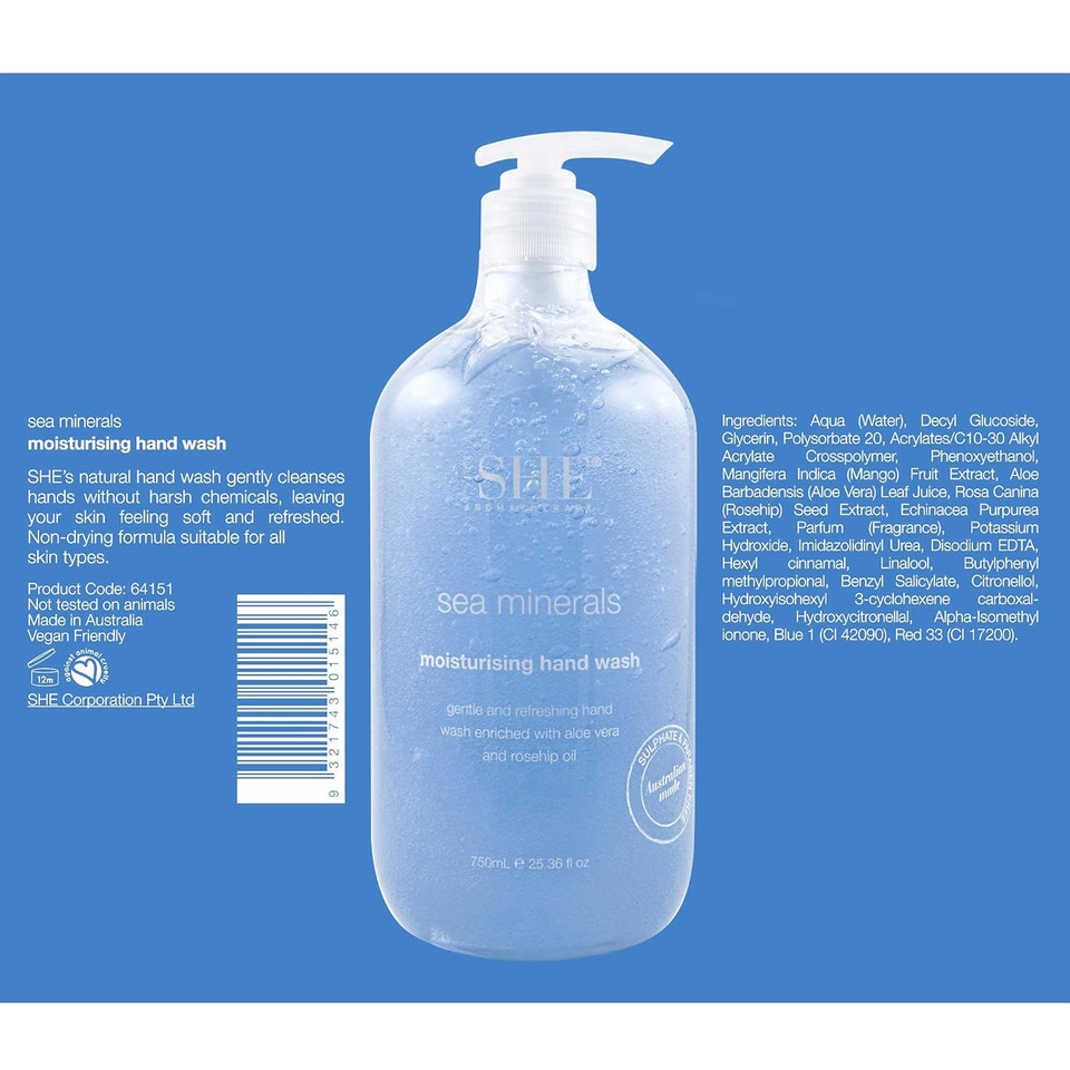 Om She Aromatherapy Moisturising Hand Wash - Sea Minerals