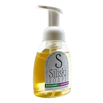 Simple Skincare By Siliski Foaming Glycerin Soap, All Natural, Vegan And Palm Free - Rosemary + Lavender, 8 Fl Oz