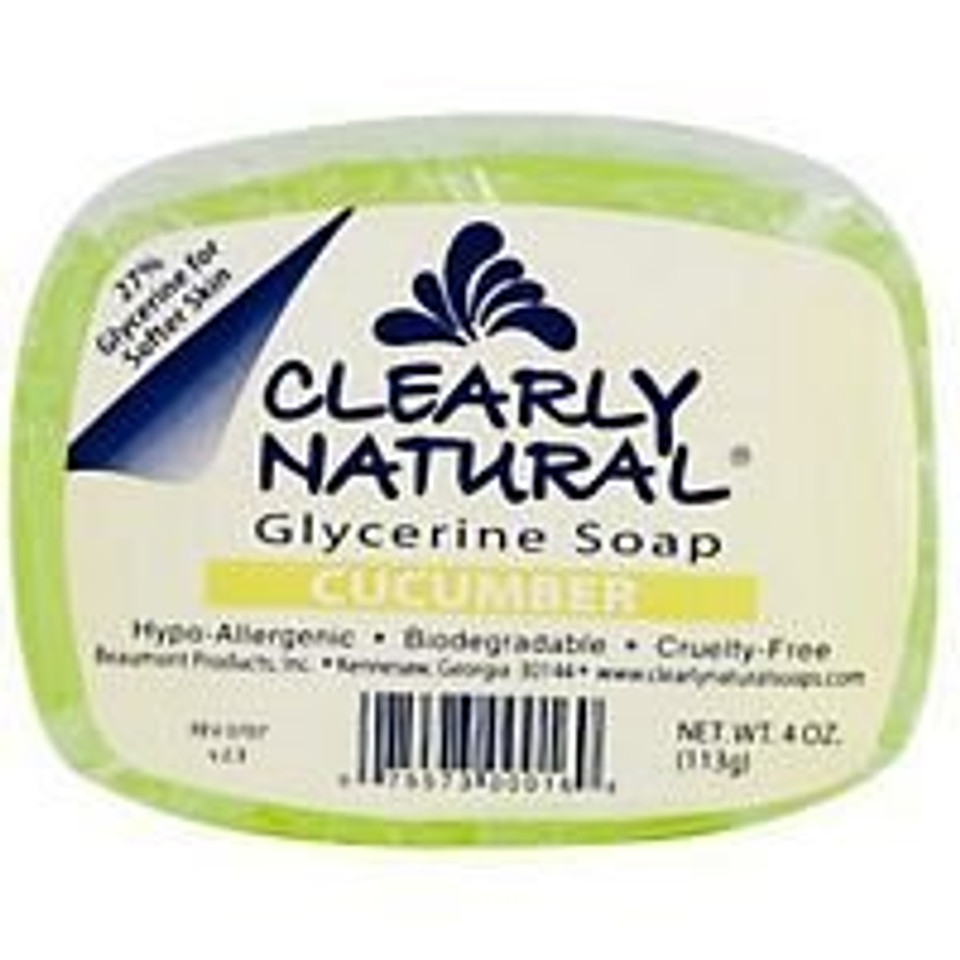 Clearly Natural Bar Soap Glycerine Cucmbr 4 Oz18