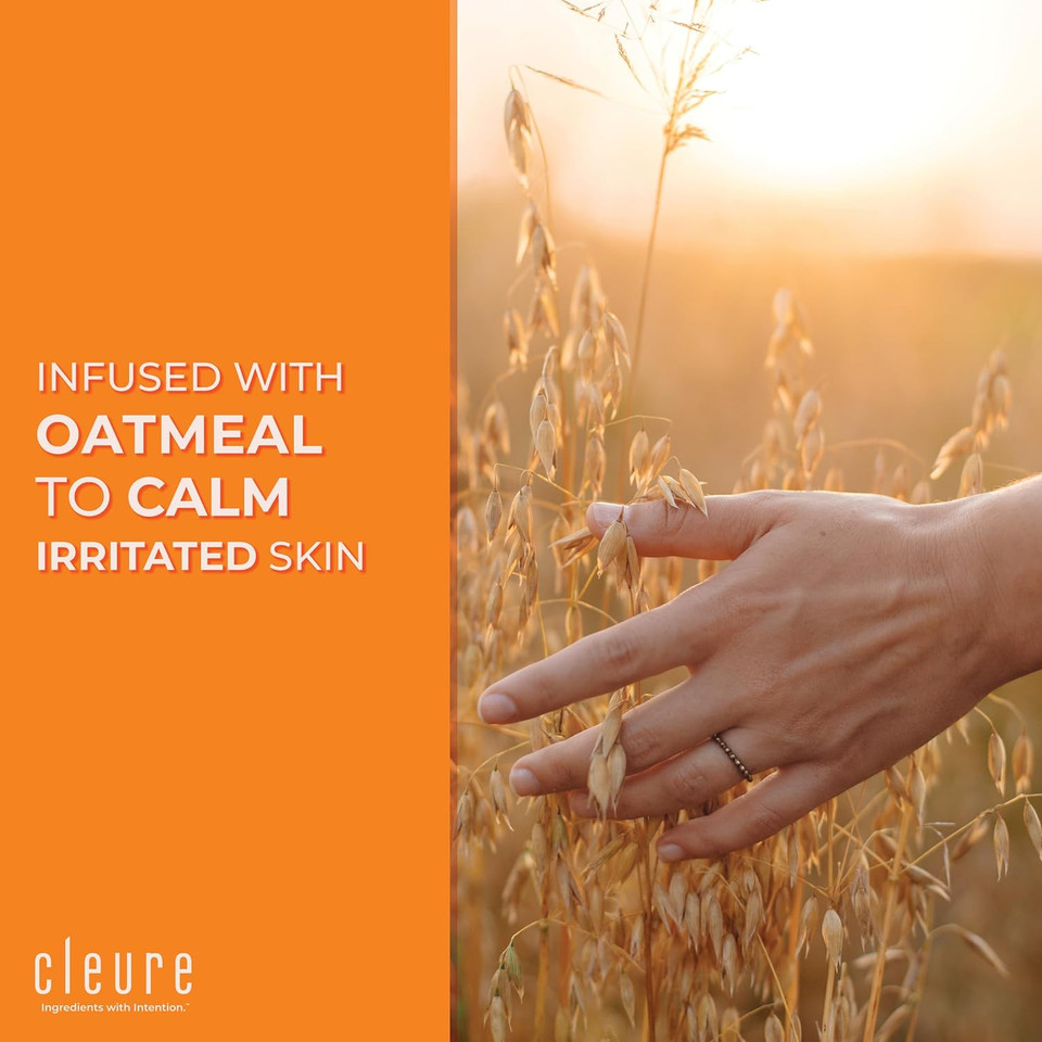 Cleure Face & Body Bar - Gentle Soap Cleanser For Sensitive Skin Infused W/Soothing Oatmeal - Gluten, Sls & Fragrance Free (3 Oz, Pack Of 1 Bar)3 Ounce (Pack Of 1)