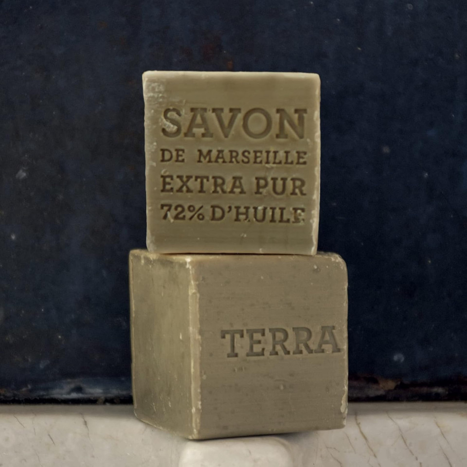Compagnie De Provence Savon Marseille Olive Soap Cube - 400 Grams - Made In France