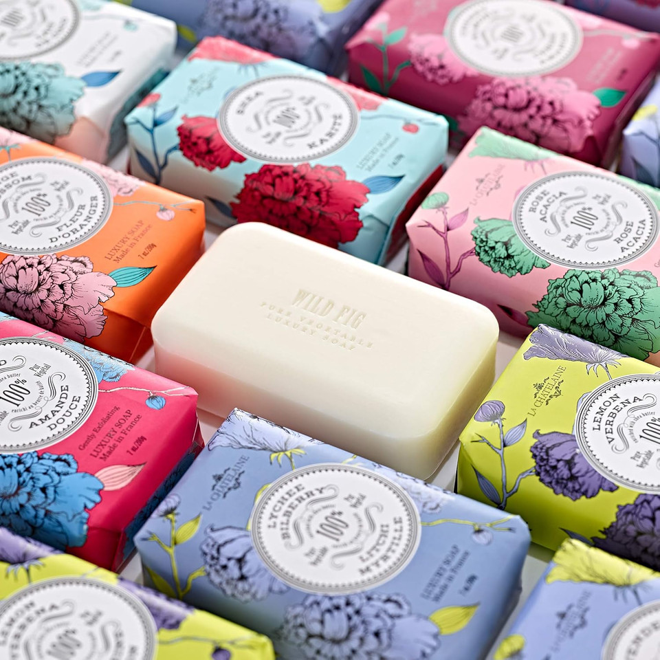 La Chatelaine Luxury Bar Soap | Natural Shea Formula (Lemon Verbena, 7 Oz)