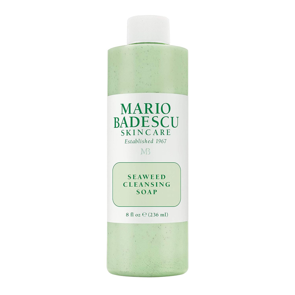Mario Badescu Seaweed Cleansing Soap For All Skin Types |Creamy Cleanser That Gently Exfoliates |Formulated With Seaweed Grains & Bladderwrack Extract