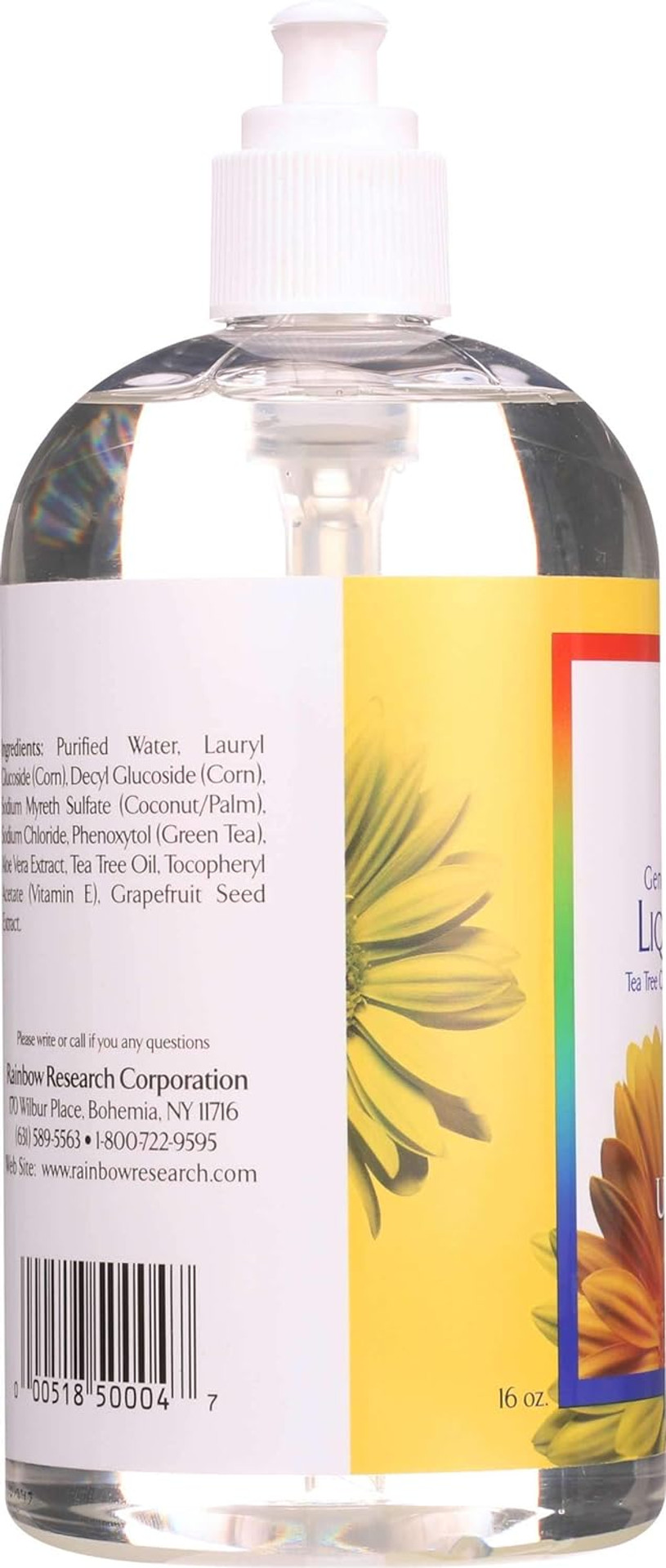 Rainbow Research Liquid Soap, Gentle Nondrying Unscented, 16 Fluid Ounce