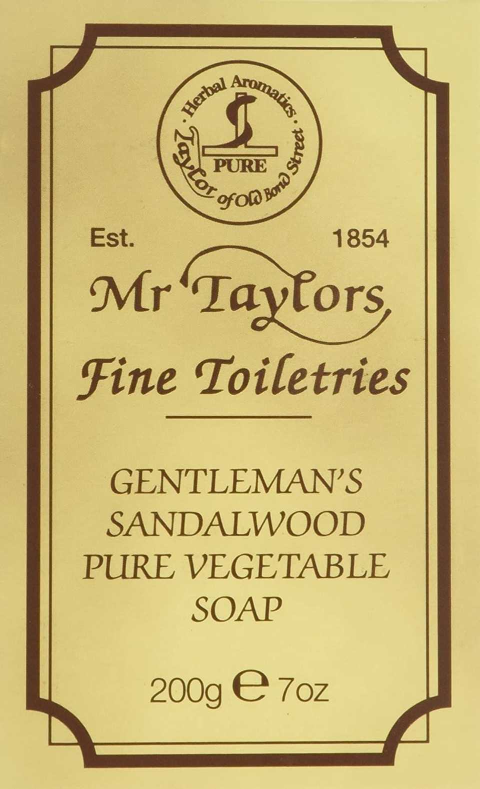Sandalwood Bath Soap 200G Soap Bar By Taylor Of Old Bond Street