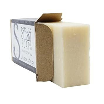 Siliski Soaps Simple Skincare Shampoo Bar, All Natural, Vegan And Palm Free - Unscented, 4.5 Oz