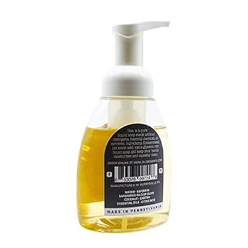Simple Skincare By Siliski Foaming Glycerin Soap, All Natural, Vegan And Palm Free - Spearmint + Eucalyptus, 8 Fl Oz
