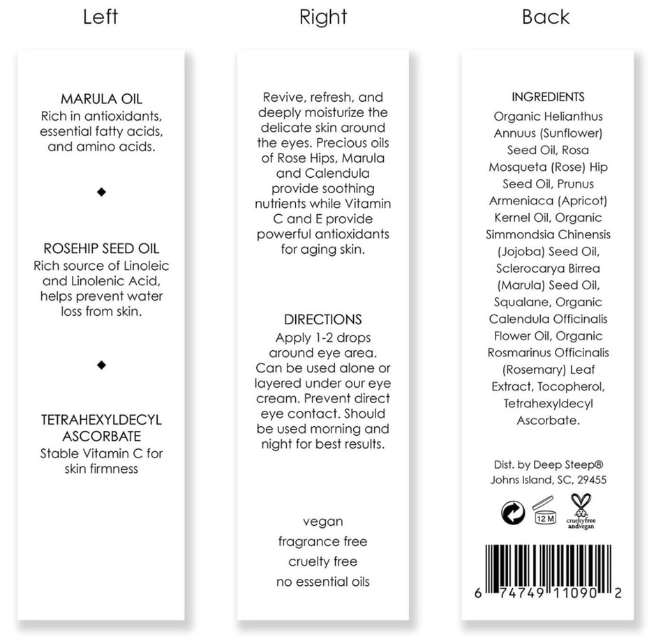 Deep Steep- Skin Care Line- Face Oils (Anti-Aging Eye Oil, 0.5 Oz)