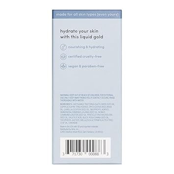 Hers Effortless Glow Face Oil - Anti Aging Facial Oil For Glowing Skin - Softens, Hydrates, Smoothes Wrinkles - Contains Jojoba Oil, Tea Tree Oil, Rosehip - 1 Fl Oz