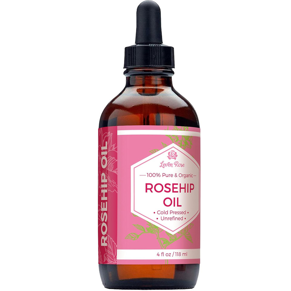 Leven Rose Rosehip Seed Oil For Face 4 Oz - Pure Rosehip Oil For Face - Unrefined Cold Pressed Rosehip Oil For Body - Nighttime Face Moisturizer For Hair, Skin & Nails Leven Rose Rosehip Seed Oil For Face 4 Oz - Pure Rosehip Oil For Face - Unrefined Cold Pressed Rosehip Oil For Body - Nighttime Face Moisturizer For Hair, Skin & Nails
