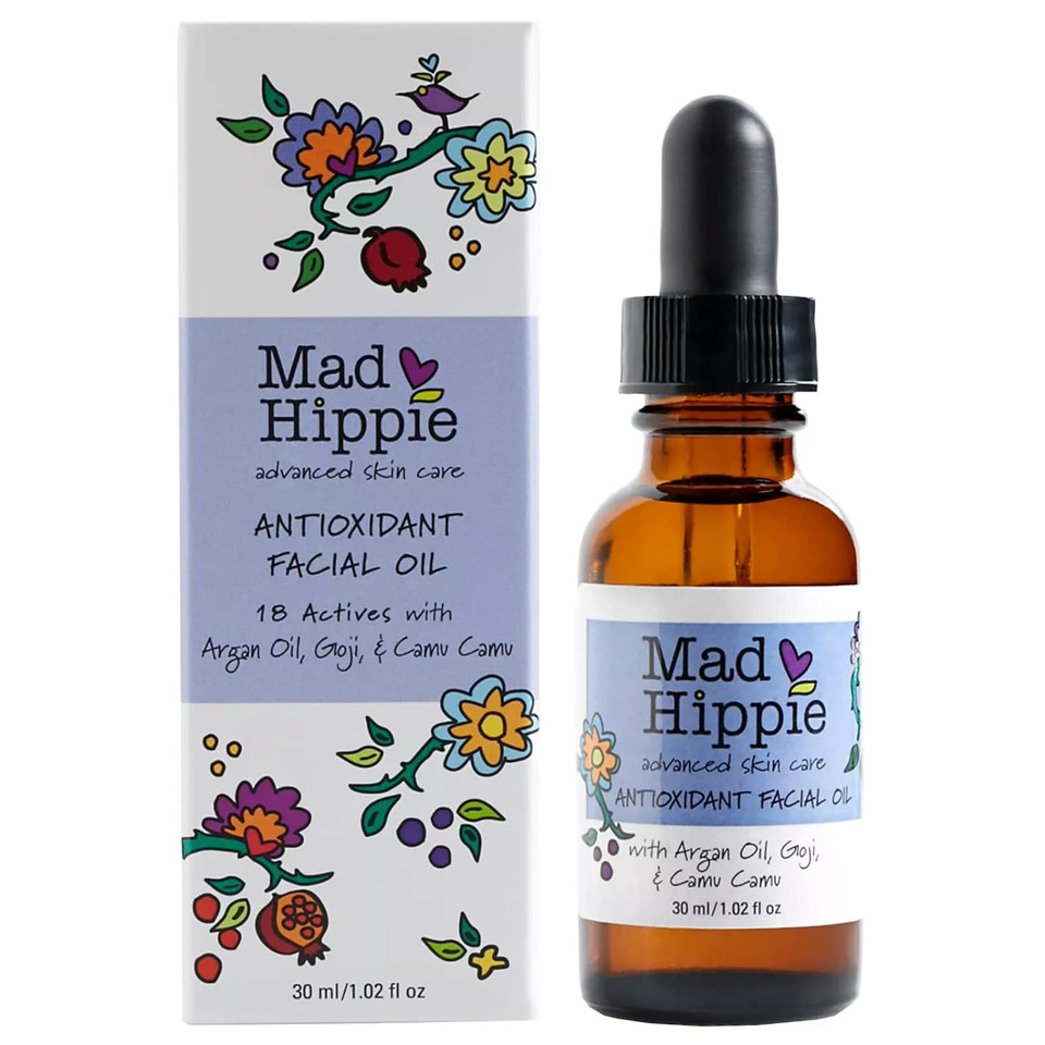 Mad Hippie Antioxidant Facial Oil - Face Oil For Women/Men With Organic Argan Oil, Non-Comedogenic Moisturizer For Face With Natural Sources Of Vitamin C & Vitamin E Oil For Skin Care, 1.02 Oz1 Fl Oz (Pack Of 1)