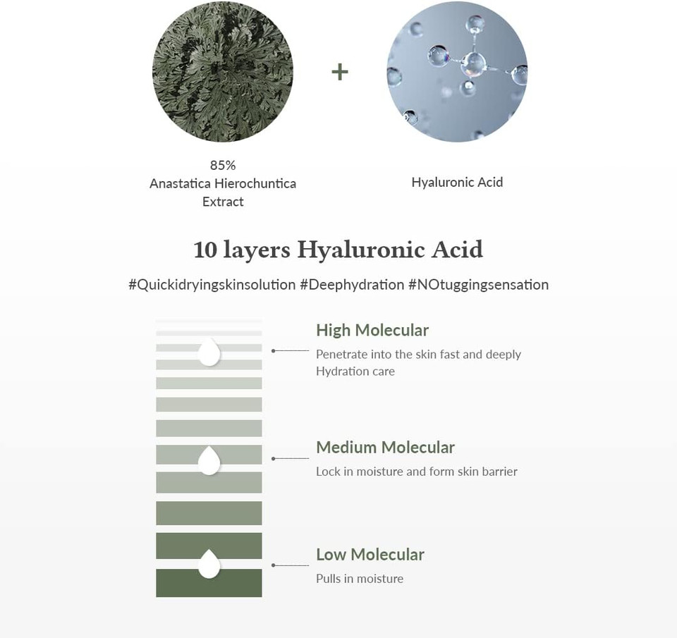 Anastatica Skin Conditioning Toner & Cica Skin Calming Toner - 85%, Hydrating, Lightweight, Vegan (Rose Of Jericho)