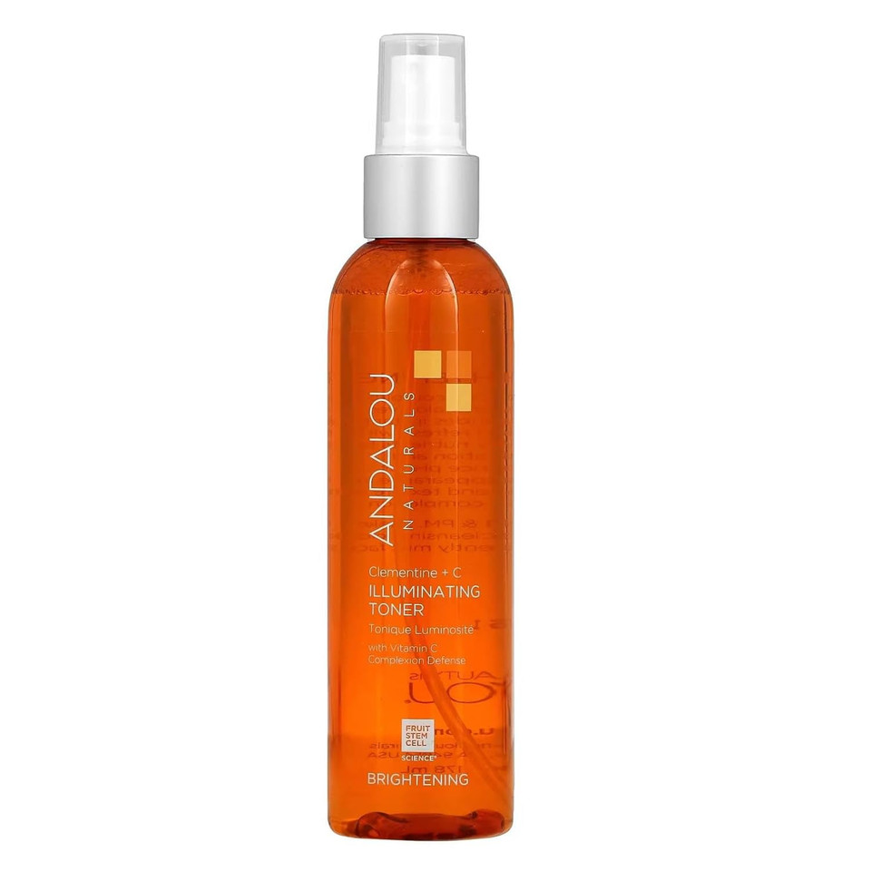 Andalou Naturals, Toner Facial Toner Helps Hydrate Balance Skin Ph For Clear Bright Skin, Clementine Plus C, 6 Fl Oz