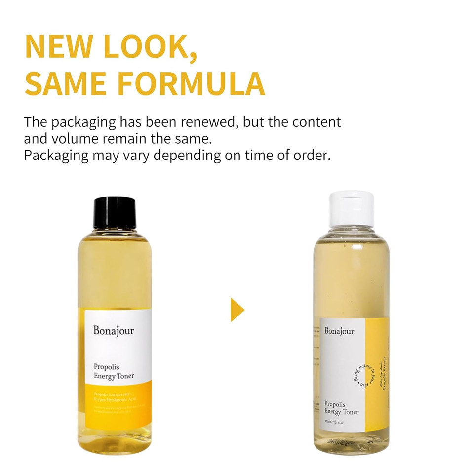 Bonajour] Propolis Natural Facial Moisturizing Energy Toner - Strengthening Skin Barrier & Soothing For Acne And Sensitive Skin