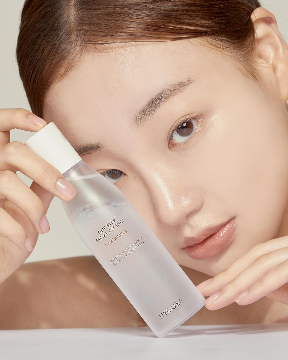 Hyggee Onestep Facial Essence - Bi-Phase Hydrating Korean Toner With Birch Sap And Probiotics - Water And Oil Essence, 3.9 Fl.Oz